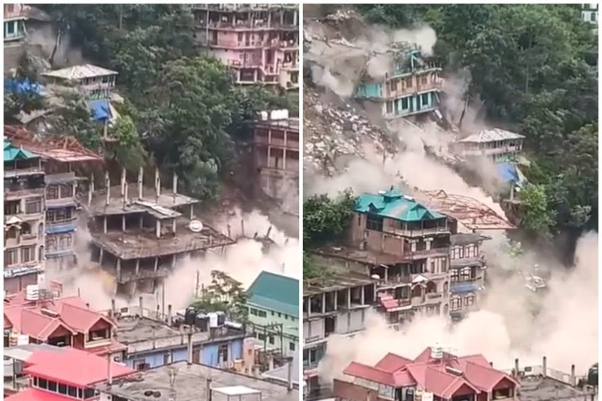 हिमाचल में जगह जगह लैंडस्लाइड, कुदरत का बड़ा कहर, कई इमारतें मलबे में तब्दील